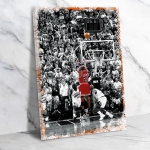 Basketball Ahşap Retro Vintage Poster 