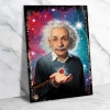 Einstein Ahşap Retro Vintage Poster 