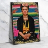 Frida Kahlo Ahşap Retro Vintage Poster 