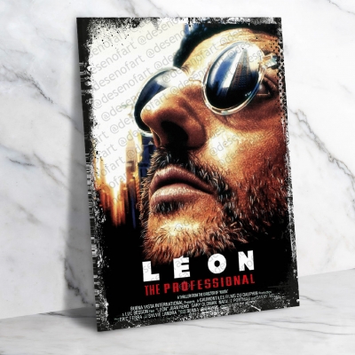 Leon The Professional Ahşap Retro Vintage Poster 