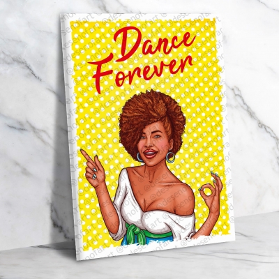 Dance Forever Ahşap Retro Vintage Poster 