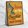Shoes Ahşap Retro Vintage Poster 