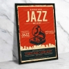 İnternational Jazz Music Day Ahşap Retro Vintage Poster 