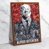 Alfred Hitchcock Ahşap Retro Vintage Poster 