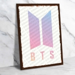 Bts Ahşap Retro Vintage Poster 