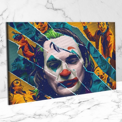 Joker Ahşap Retro Vintage Poster 