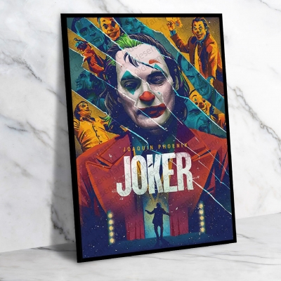 Joker Ahşap Retro Vintage Poster 