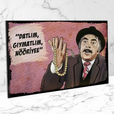 Datlım Gıymatlım Yeşilçam Ahşap Retro Vintage Poster 