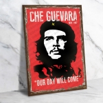 Che Guevara Ahşap Retro Vintage Poster 