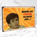 Küçük Emrah Ahşap Retro Vintage Poster 