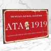 Mustafa Kemal Atatürk Ahşap Retro Vintage Poster 