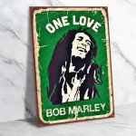 Bob Marley Ahşap Retro Vintage Poster 