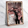 BTS Ahşap Retro Vintage Poster 