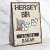 Her şey bir 35liğe bakar Ahşap Retro Poster