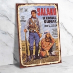 Kemal Sunal Yeşilçam Ahşap Retro Poster