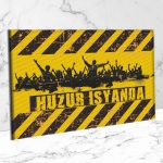 Huzur İsyanda Ahşap Retro Poster