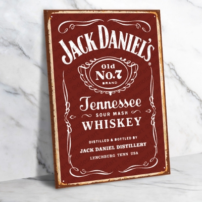 Jack Daniel's Ahşap Retro Poster