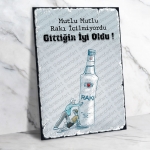 Rakı Ahşap Retro Poster