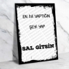 Sal Gitsin Ahşap Retro Poster