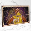 Kobe Bryant Ahşap Retro Poster