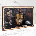 Kobe Bryant  Ahşap Retro Poster