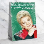 Zeki Müren Ahşap Retro Poster