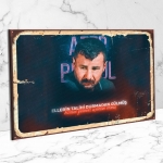 Azer Bülbül Ahşap Retro Poster