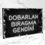 Dobarlan Bıragma Gendini Ahşap Retro Poster