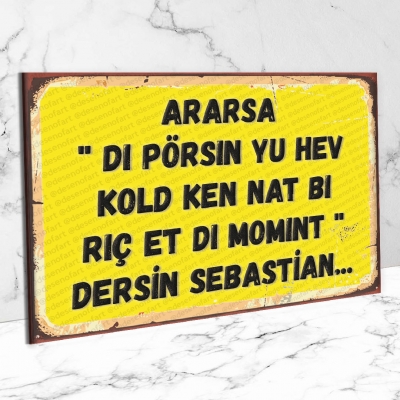 Ararsa Retro Ahşap Poster