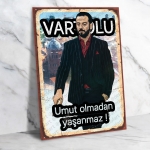 Çukur Ahşap Retro Poster