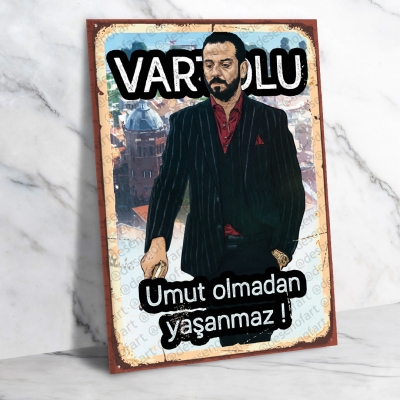 Çukur  Retro Ahşap Poster