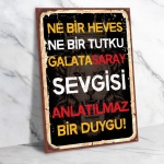 Galatasaray Ahşap Retro Poster