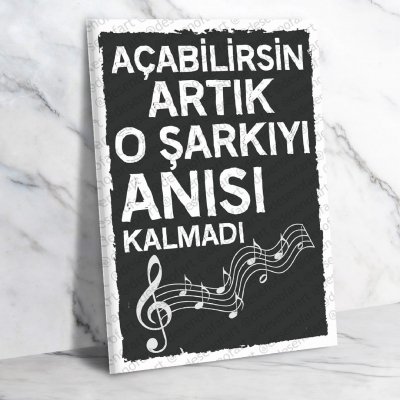 Açabilirsin artık... Retro Ahşap Poster