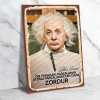 Albert Einstein Ahşap Poster