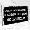 Allah göstermesin dediğim... Retro Ahşap Poster