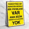 Farkettiniz mi? Retro Ahşap Poster