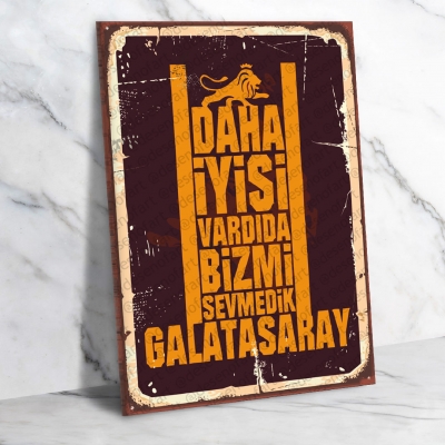 Galatasaray Retro Ahşap Poster