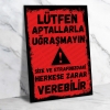 Lütfen... Retro Ahşap Poster