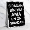 Sıradan biriyim???? Gürses Retro Ahşap Poster