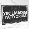 Yıkılmadım... Retro Ahşap Poster