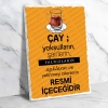 Çay Retro Ahşap Poster