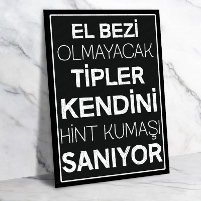  El bezi olmayacak tipler... Retro Ahşap Poster