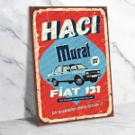 Hacı Murat Ahşap Retro Poster