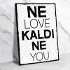 Ne love kaldı ne you Retro Ahşap Poster