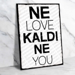 Ne love kaldı ne you Ahşap Retro Poster