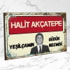 Yeşilçamın Güdük Necmisi Halit Akçatepe Retro Ahşap Poster