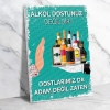 Alkol Dostunuz Değildir!  Ahşap Retro Poster