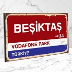 Beşiktaş Ahşap Retro Poster