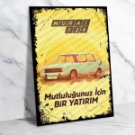 Hacı Murat Ahşap Retro Poster