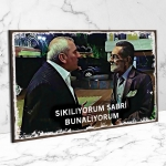  Sıkılıyorum Sabri Kolpaçino Ahşap Retro Poster